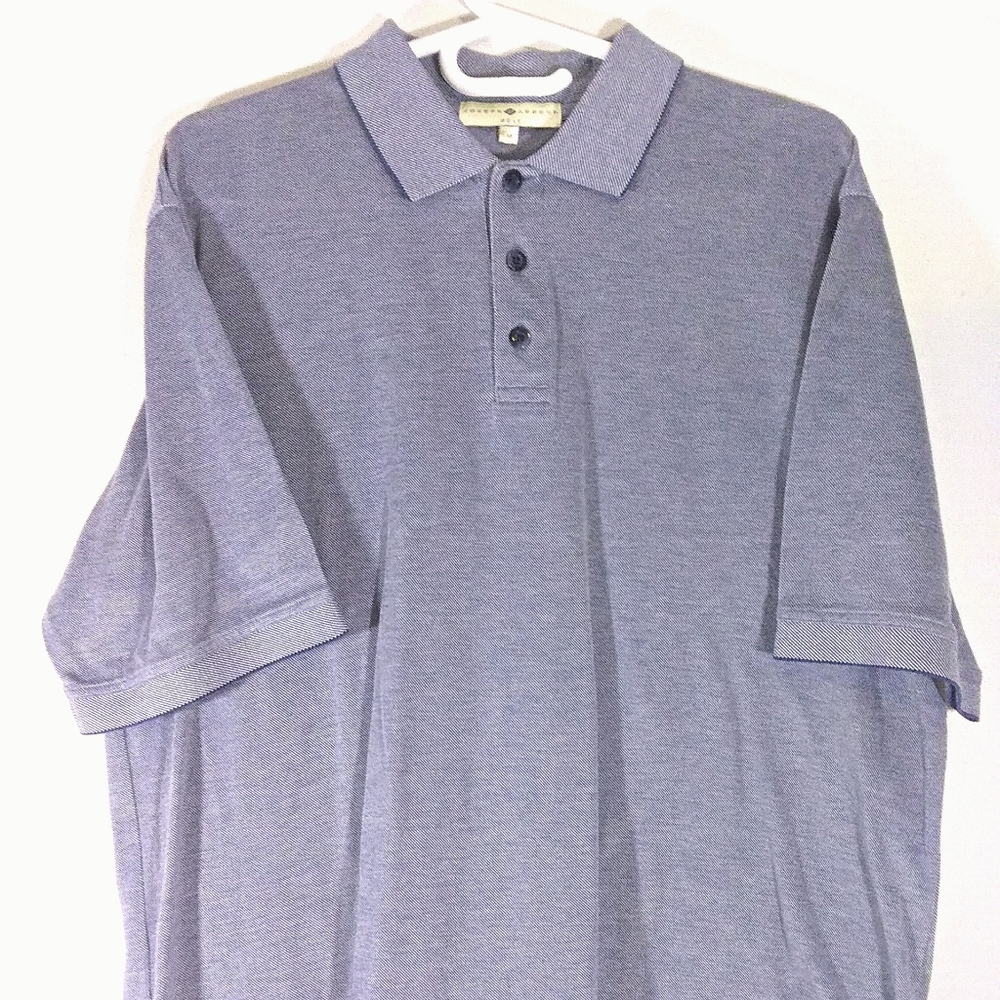 Joseph Abboud Golf Men Gray Polo Shirt Size: M